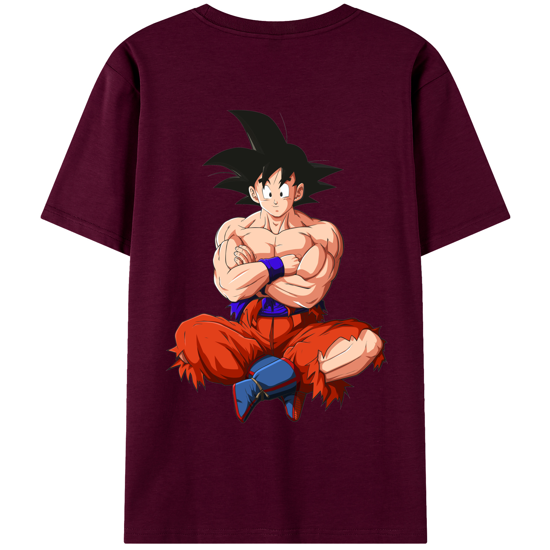 （画像用） ドラゴンボール 孫悟空（そん ごくう）Son Goku カカロット DRAGON BALL Kakarotto レディース半袖Tシャツ(バックプリント)